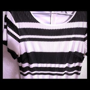 NY and Co. Dk Blue Striped Dress